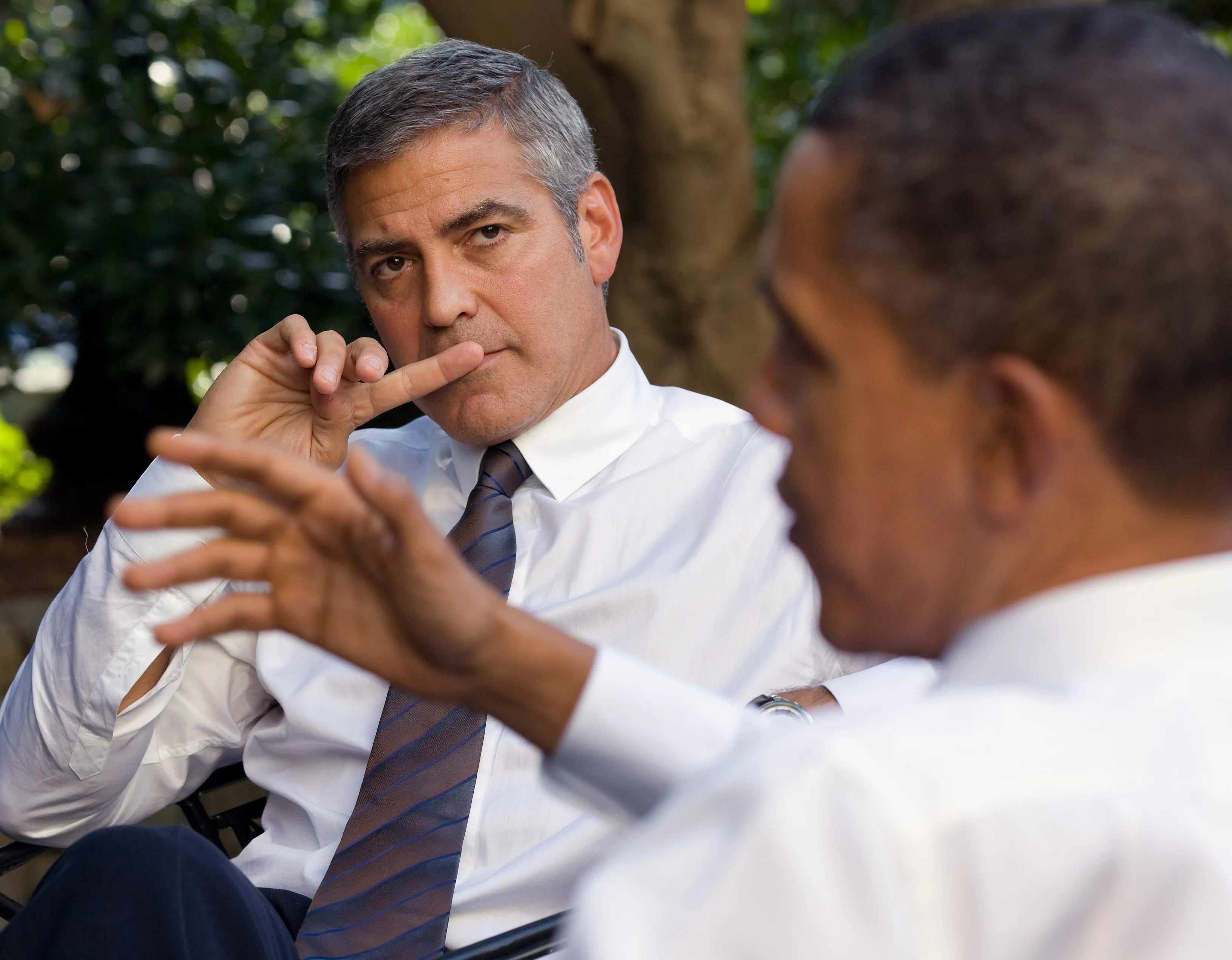 George Clooney at the White House